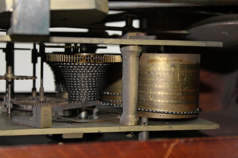 Victorian bracket clock (in need of restoration), with silvered dial, signed - Greenhow Chelmsford, - Image 6 of 11