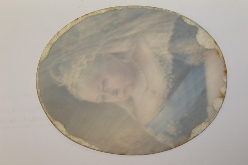 HM Queen Victoria - very fine Royal Presentation oval miniature portrait of The Queen, - Image 13 of 13