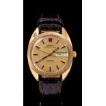 1970s gentlemen's Omega Megasonic 720 Hz Genève wristwatch,