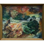 Francis Wynne Thomas (1907 - 1989), oil on canvas - Autumn Equinox, signed,