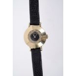 Ladies' 1950s Jaeger-LeCoultre gold (14k) wristwatch with mine-shaped case,