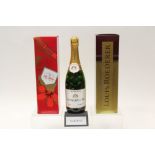 Champagne - five bottles, Louis Roederer Brut Premier, boxed (2), Cordon Rouge Mumm,