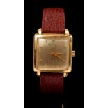 1950s gentlemen's Longines gold (18ct) wristwatch,