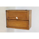 Victorian pine collectors' cabinet, having ten graduated drawers enclosed by panel door,