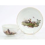 18th century Meissen tea cup and saucer,