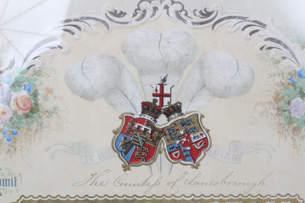 Fine Victorian Invitation - Inviting The Countess of Lanesborough to a Ball at the Guildhall on - Image 3 of 4