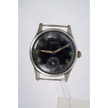 A Helios German Military World War II manual wristwatch,