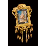 Fine quality Victorian Classical Revival brooch, in the manner of Castellani and Giuliano,