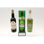 Mixed lot of thirteen bottles to include: Oloroso Sherry, Croft,