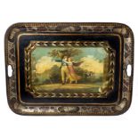 Regency toleware tray of rectangular form,