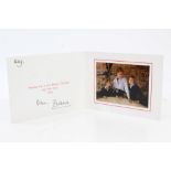 HRH Diana Princess of Wales - signed 1993 Christmas card with colour photograph of The Princess and