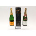 Champagne - eleven bottles including: Lanson, Veuve Clicquot and sparkling wines,