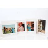 HM Queen Elizabeth The Queen Mother - four signed Christmas cards sent to her page, William Tallon,