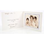 Diana Princess of Wales - signed 1994 Christmas card with gilt embossed cipher to cover and black