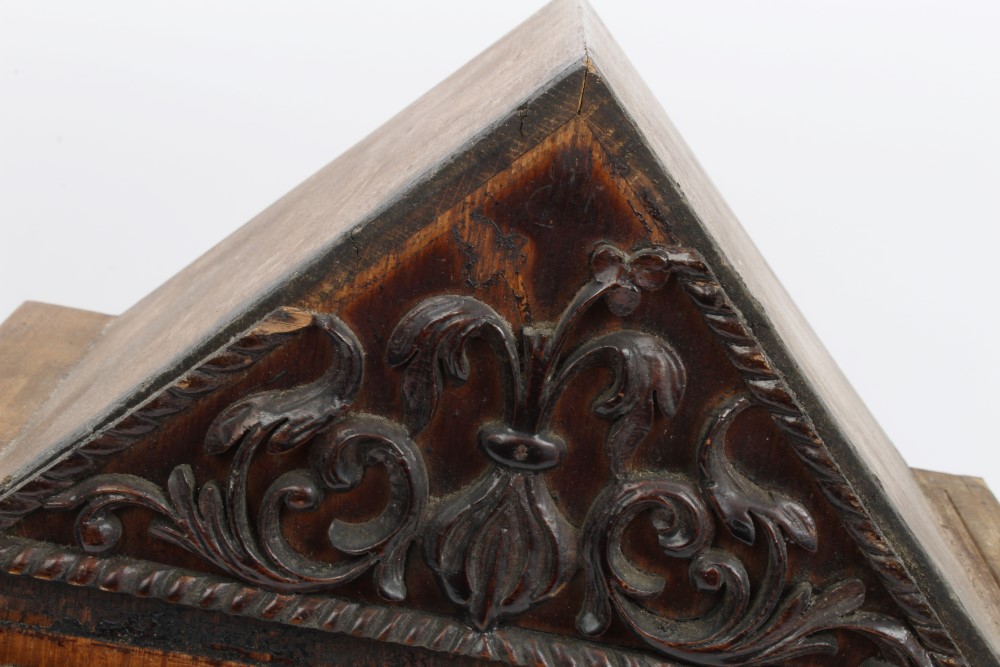 Victorian bracket clock (in need of restoration), with silvered dial, signed - Greenhow Chelmsford, - Image 4 of 11