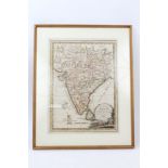 Late 18th century hand-coloured map of India - 'Stati del Mogol e la Penisola la selle Indie',
