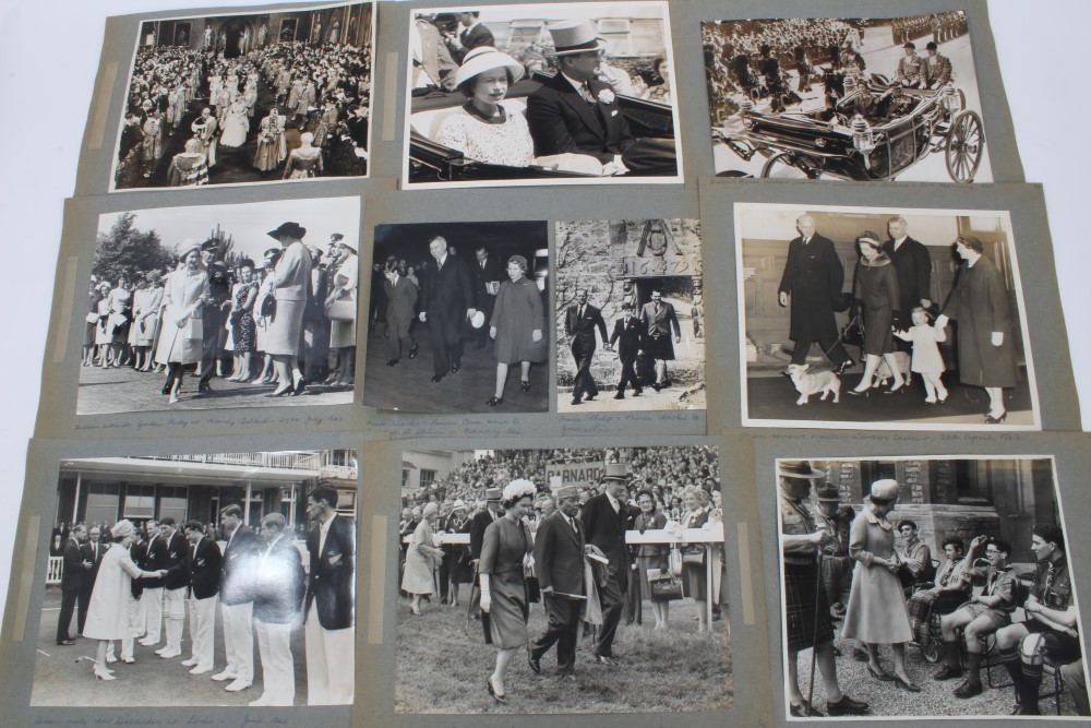 A collection of 1960s black and white press photographs of HM Queen Elizabeth II and The Royal - Image 2 of 2