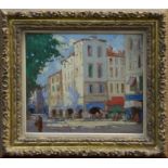 *William Lee Hankey (1869 - 1952), oil on panel - A Town in Charente, signed, titled verso,
