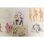Peter Collins, collection of unframed works on paper,