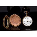 George III pair cased pocket watch, the fusee movement with verge escapement,