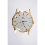 Gentlemen's Omega Genève gold (9ct) cased wristwatch, the circular dial with date aperture,