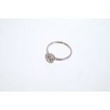 Diamond cluster ring,