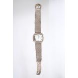 Gentlemen's silver wristwatch by Roy King,