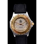 Gentlemen's Tag Heuer Professional Calendar wristwatch in gilt and steel case,