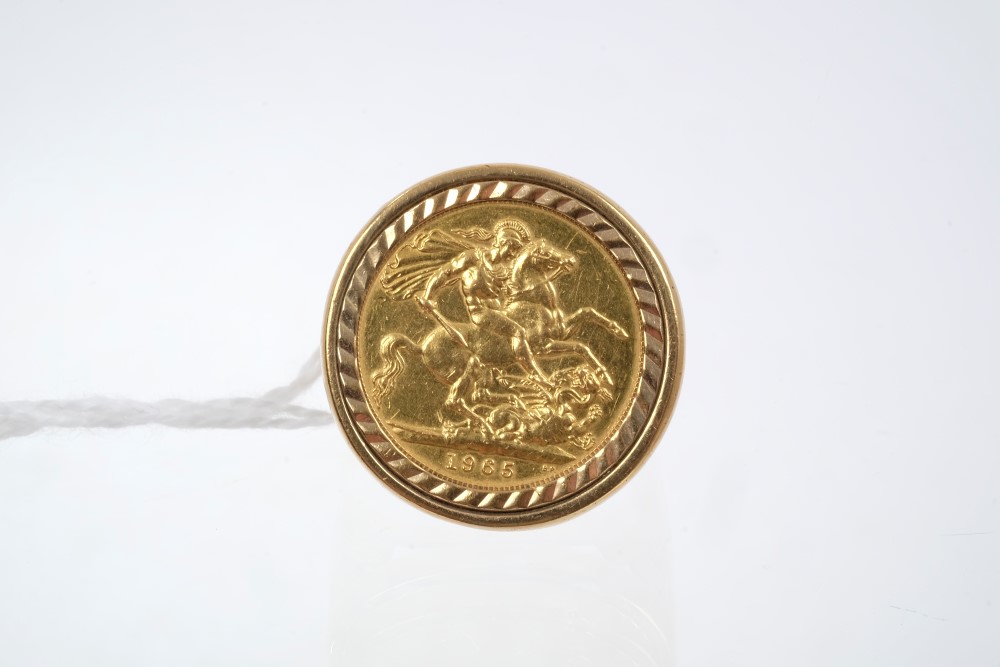 Elizabeth II gold sovereign - 1965, - Image 2 of 2