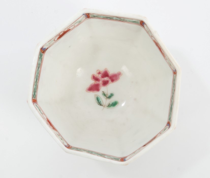 A Chelsea small octagonal tea bowl and saucer, - Image 3 of 8