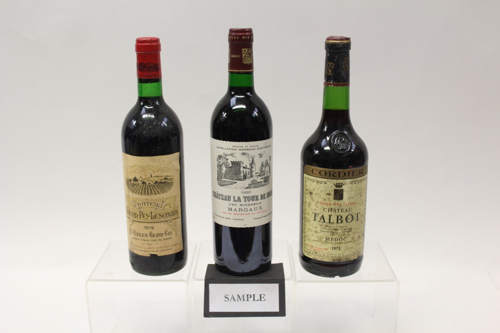 Wine - thirteen bottles, including: Chateau La Tour De Mond Margaux 1992,