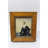 English School (circa 1830), five half-length watercolour on paper portrait miniatures,