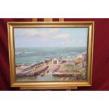 *Nancy Bailey (1913 - 2012), oil on canvas - Port Ballantrae, signed, in gilt frame, 45cm x 60cm.