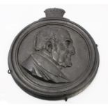 Mid-19th century cast iron plaque of The Duke of Wellington,