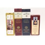 Whisky - two bottles, The Glenlivet 15 years old and 18 years old, in original boxes,