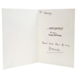 HRH Diana Princess of Wales - an amusing birthday card with photograph of a handsome young