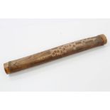 Finely carved 19th century Japanese bamboo incense holder,