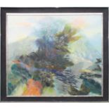 *Glyn Morgan (1926 - 2015), oil on canvas - Mystical landscape, signed and dated '92, 80cm x 90cm,