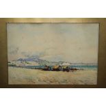 Mariano De Franceschi (1849 - 1896), pair watercolours - coastal landscapes, signed,
