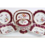 Early 19th century John Rogers pearlware dessert service,