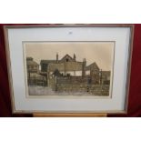 *Valerie Thornton (1931 - 1991), signed limited edition etching - Old Houses, Maidenberg Street.
