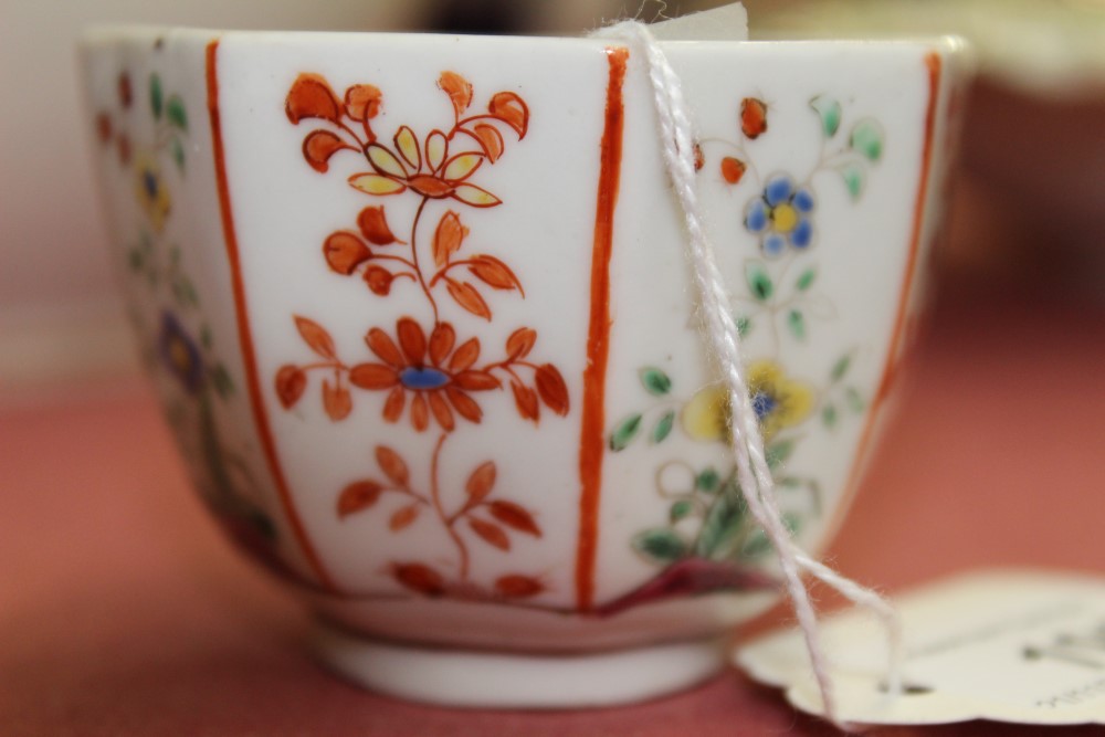 A Chelsea small octagonal tea bowl and saucer, - Image 6 of 8