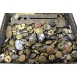 Large selection of British Military buttons,