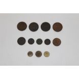 Ireland - mixed coinage - to include George III Halfpenny 1805 (N.B.