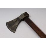 Scarce First World War American military axe by MAC, with original wooden shaft,