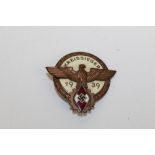 Nazi Victor's badge in the National Trade Competition, dated 1939,