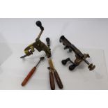 Two Victorian cartridge-loading tools and bullet mould (3) CONDITION REPORT Iron and