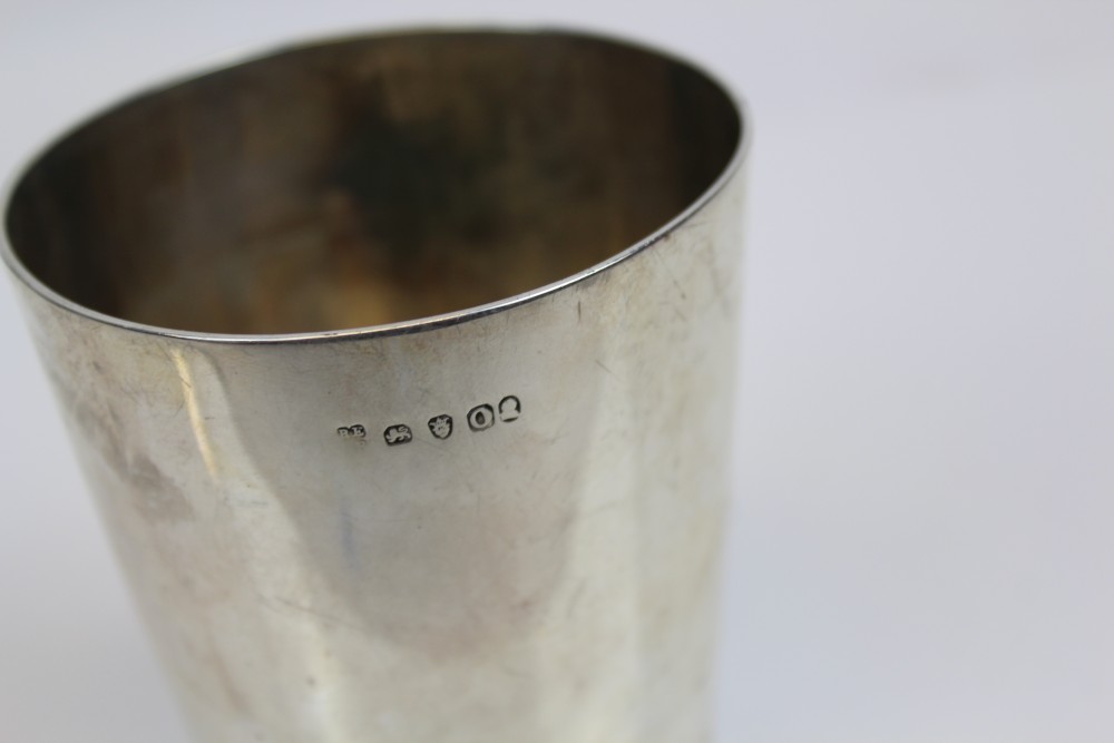 George III silver beaker of tapering cylindrical form, - Image 2 of 2