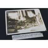 Collection of over sixty First World War official press photographs including images of damage