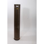 Large brass British Military shell, dated 1980, 78.